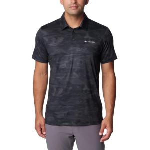 imageColumbia Mens Tech Trail Novelty PoloBlack Beachwood