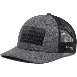 imageColumbia Unisex Adult PHG Game Flag Mesh Snap BackGrill HeatherBlack
