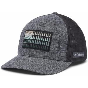 imageColumbia UnisexAdult Tree Flag Mesh Ball Cap  High CrownGrill HeatherShark