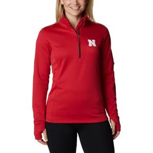 imageColumbia Womens Collegiate Park View Fleece Half ZipNeb  Bright Red Heather