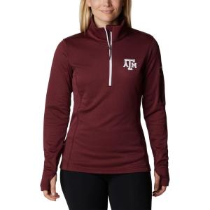 imageColumbia Womens Collegiate Park View Fleece Half ZipTam  Deep Maroon Heather