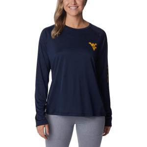 imageColumbia Womens Collegiate Tidal Tee Ls ShirtWv  Collegiate NavyMlb Gold