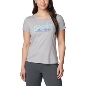 imageColumbia Womens Daisy Days Short Sleeve Graphic TeeColumbia Grey HeatherSimply Scripted