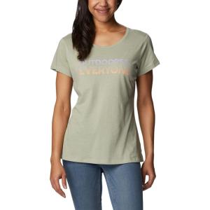 imageColumbia Womens Daisy Days Short Sleeve Graphic TeeSafari HeatherBe Outdoors Graphic