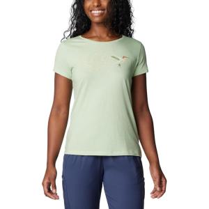 imageColumbia Womens Daisy Days Short Sleeve Graphic TeeSage Leaf HeatherFancy Flyer