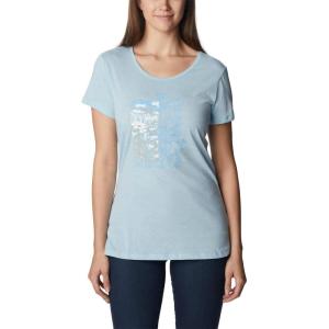imageColumbia Womens Daisy Days Short Sleeve Graphic TeeSpring Blue HeatherFind Your Wild Graphic