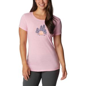imageColumbia Womens Daisy Days Short Sleeve Graphic TeeWild Rose HeatherBest Site Graphic
