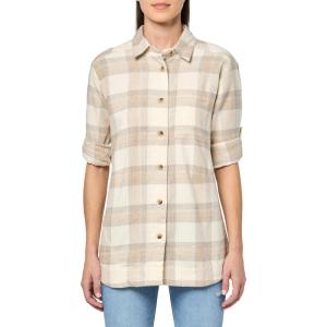 imageColumbia Womens Holly Hideaway Flannel ShirtChalk Buffalo Tartan