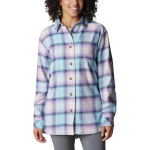 imageColumbia Womens Holly Hideaway Flannel ShirtGumdrop Ombre Tartan