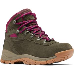 imageColumbia Womens Newton Ridge Plus Waterproof Amped Hiking BootPeatmossRed Onion
