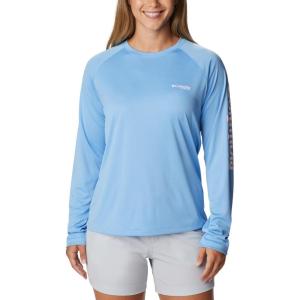 imageColumbia Womens PFG Tidal Tee II Long SleeveAgateSatin Pink Logo