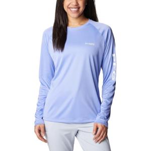 imageColumbia Womens PFG Tidal Tee II Long SleeveFairytaleWhite Logo