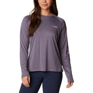 imageColumbia Womens PFG Tidal Tee II Long SleeveGranite PurpleStone Logo