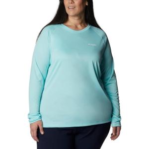 imageColumbia Womens PFG Tidal Tee II Long SleeveGulf StreamWhite Logo