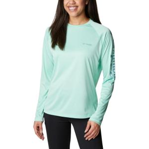 imageColumbia Womens PFG Tidal Tee II Long SleeveMint CayTranquil Teal Logo