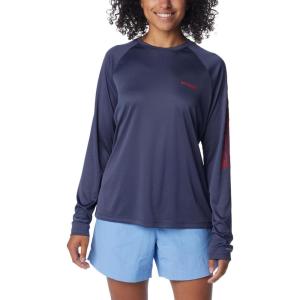imageColumbia Womens PFG Tidal Tee II Long SleeveNocturnalRed Spark Logo