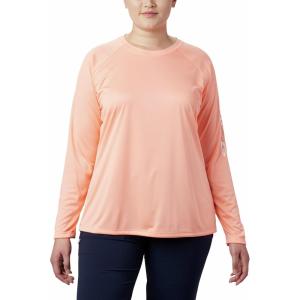 imageColumbia Womens PFG Tidal Tee II Long SleeveTiki PinkWhite Logo