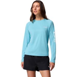 imageColumbia Womens PFG Tidal Tee II Long SleeveVintage BlueWhite Logo