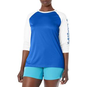 imageColumbia Womens PFG Tidal Tee II Long SleeveVivid Blue  White