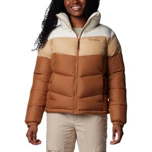 imageColumbia Womens Puffect Ii Colorblock JacketCamel BrownCanoeChalk