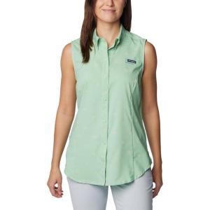 imageColumbia Womens Super Tamiami Sleeveless ShirtNew Mint Happy Tides