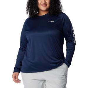 imageColumbia womens Tidal Tee Ii Long SleeveCollegiate NavyWhite Logo
