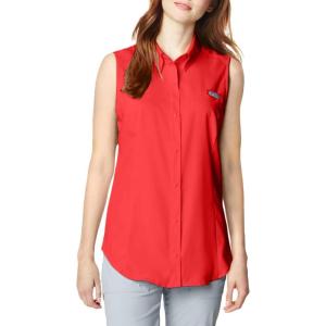 imageWomens PFG Tamiami Sleeveless ShirtRed Lily