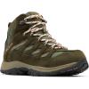 imageColumbia Womens Crestwood Mid Waterproof Hiking ShoeNori  Peach Blossom