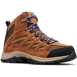 imageColumbia Womens Crestwood Mid Waterproof Hiking ShoeDark Truffle  Plum Purple