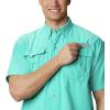 imageColumbia Mens PFG Bahama II Short Sleeve ShirtBright Aqua