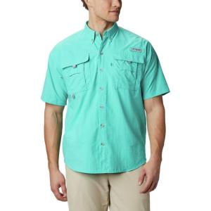 imageColumbia Mens PFG Bahama II Short Sleeve ShirtBright Aqua