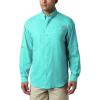 imageColumbia Mens PFG Tamiami II UPF 40 Long Sleeve Fishing ShirtBright Aqua