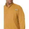 imageColumbia Mens PFG Tamiami II UPF 40 Long Sleeve Fishing ShirtDark Banana