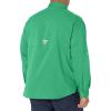 imageColumbia Mens PFG Tamiami II UPF 40 Long Sleeve Fishing ShirtDark Lime