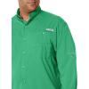 imageColumbia Mens PFG Tamiami II UPF 40 Long Sleeve Fishing ShirtDark Lime