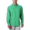 imageColumbia Mens PFG Tamiami II UPF 40 Long Sleeve Fishing ShirtDark Lime