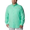imageColumbia Mens PFG Tamiami II UPF 40 Long Sleeve Fishing ShirtLight Jade