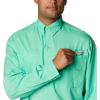 imageColumbia Mens PFG Tamiami II UPF 40 Long Sleeve Fishing ShirtLight Jade