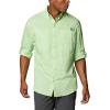 imageColumbia Mens PFG Tamiami II UPF 40 Long Sleeve Fishing ShirtLime Glow