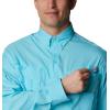 imageColumbia Mens PFG Tamiami II UPF 40 Long Sleeve Fishing ShirtOpal Blue