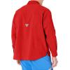 imageColumbia Mens PFG Tamiami II UPF 40 Long Sleeve Fishing ShirtRed Spark