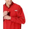 imageColumbia Mens PFG Tamiami II UPF 40 Long Sleeve Fishing ShirtRed Spark