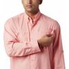 imageColumbia Mens PFG Tamiami II UPF 40 Long Sleeve Fishing ShirtSorbet