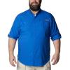 imageColumbia Mens PFG Tamiami II UPF 40 Long Sleeve Fishing ShirtVivid Blue  Legacy