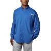 imageColumbia Mens PFG Tamiami II UPF 40 Long Sleeve Fishing ShirtVivid Blue  Legacy