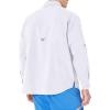 imageColumbia Mens PFG Tamiami II UPF 40 Long Sleeve Fishing ShirtWhite  Legacy