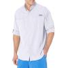 imageColumbia Mens PFG Tamiami II UPF 40 Long Sleeve Fishing ShirtWhite  Legacy