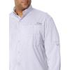 imageColumbia Mens PFG Tamiami II UPF 40 Long Sleeve Fishing ShirtWhite  Legacy