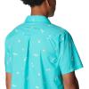 imageColumbia Mens Pine Canyon Short SleeveBright Aqua Baja Bonanza