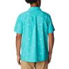 imageColumbia Mens Pine Canyon Short SleeveBright Aqua Baja Bonanza
